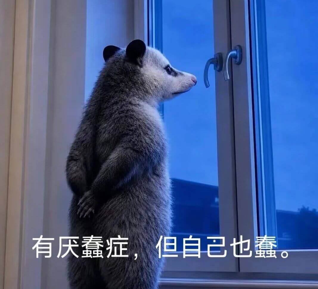 有厌蠢症，但自己已也鑫
