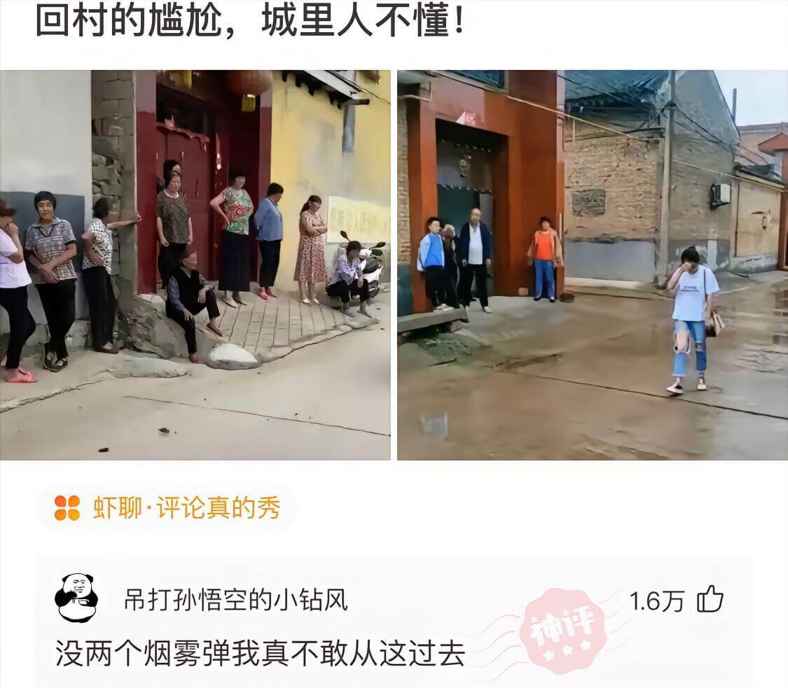 回村的尴尬，城里人不懂!虾聊·评论真的秀吊打孙悟空的小钻风没