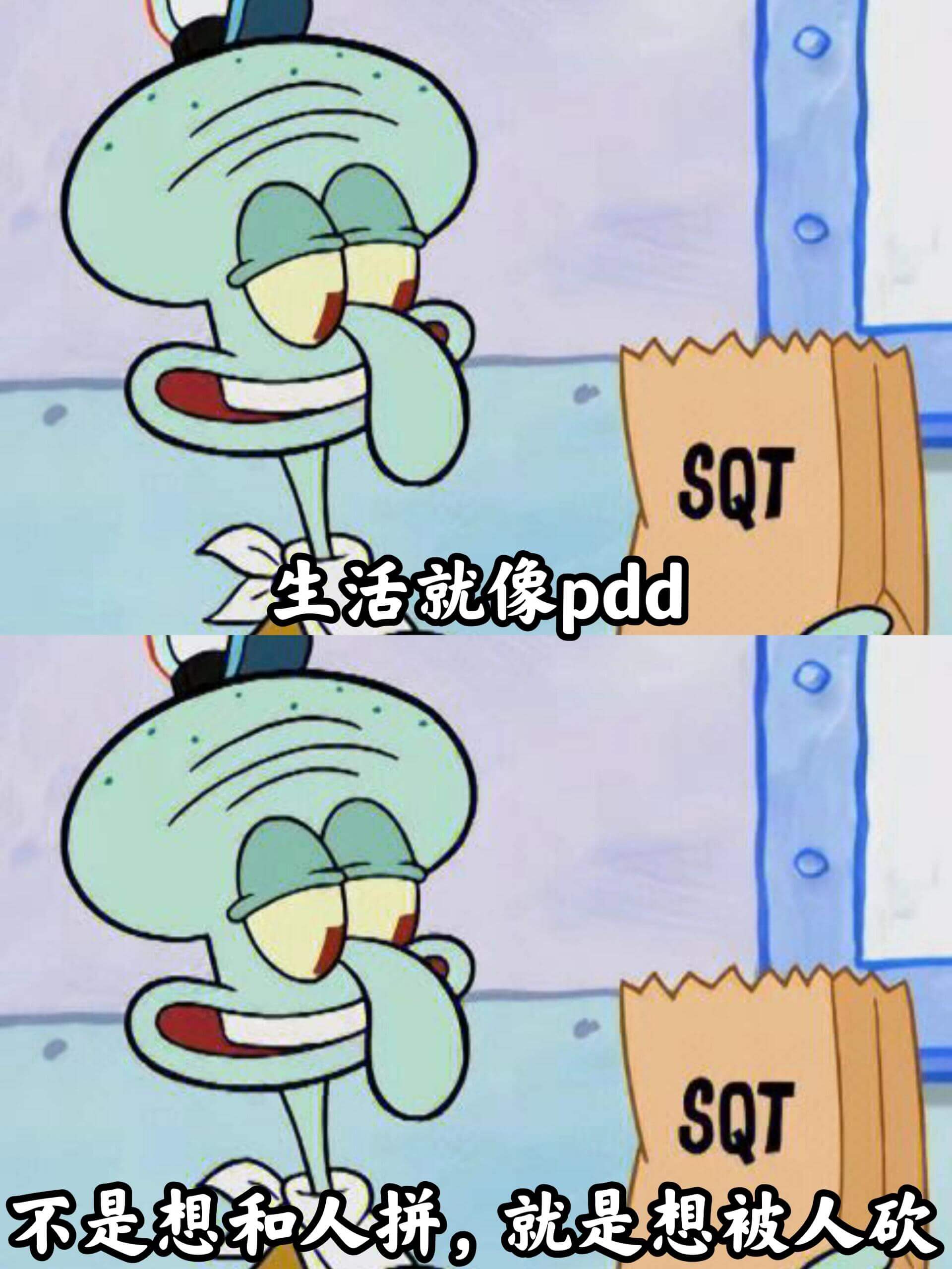 SQT生活就像pddSQT不是想和人拼,就是想被人砍