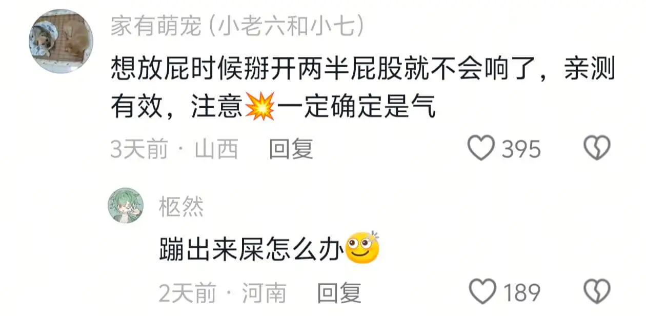 家有萌宠(小老六和小七)想放屁时候开两半屁股就不会响了,亲测