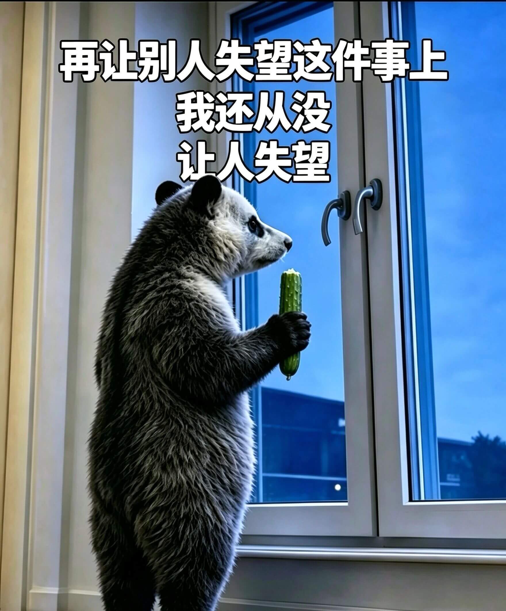 再让别人失望这件事上，我还从没让人失望。