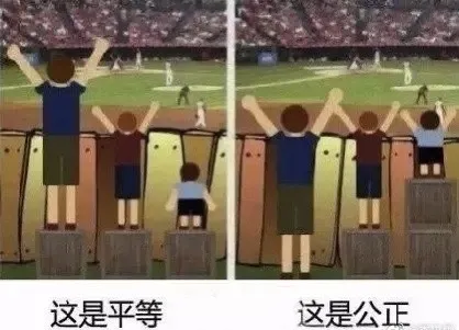 这是平等。这是公正。