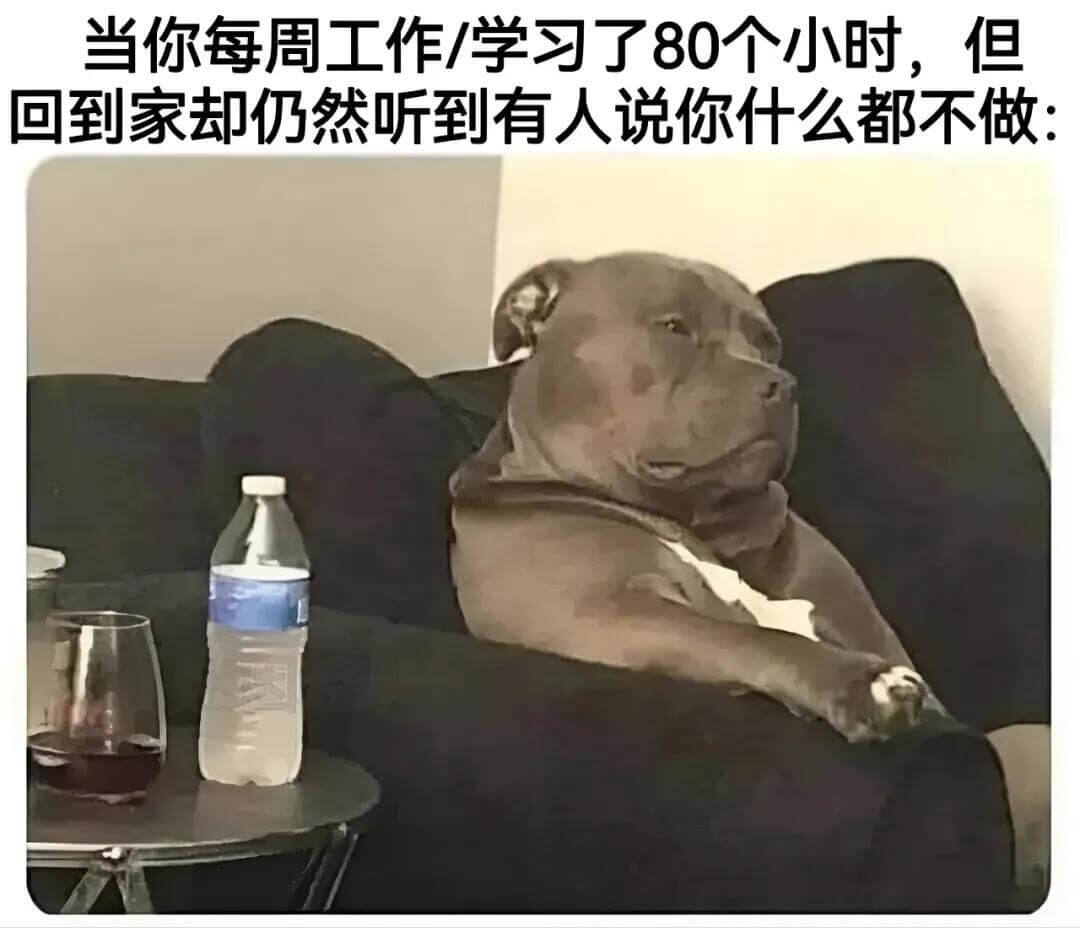 当你每周工作/学习了80个小时，但回到家却仍然听到有人说你什