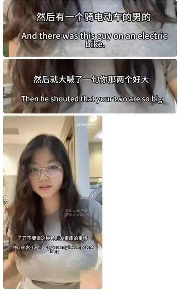 然后有一个骑电动车的男的Andtherewasthisguy