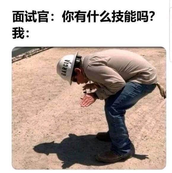 面试官：你有什么技能吗？我：