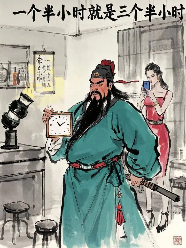 一个半小时就是三个半小时乔一是中一就是中间小