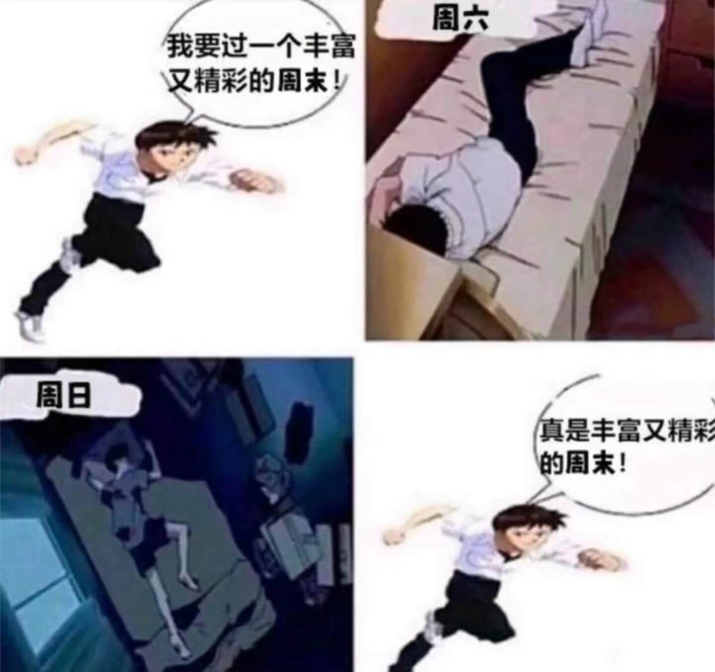 周六我要过一个丰富又精彩的周末！周日真是丰富又精彩的周末！