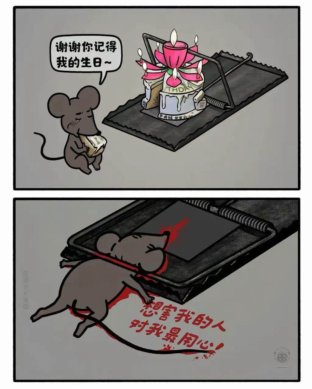 谢谢你记得我的生日～想害我的人，对我最用心