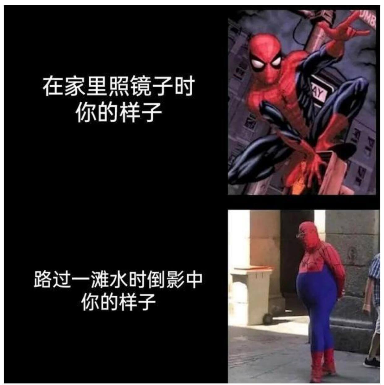 在家里照镜子时你的样子路过一滩水时倒影中你的样子