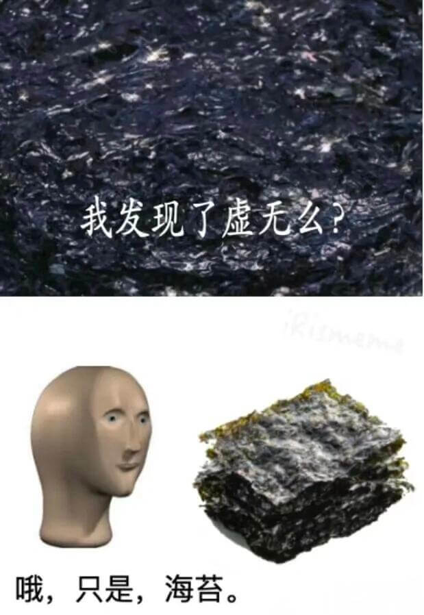 我发现了虚无么？哦，只是海苔。