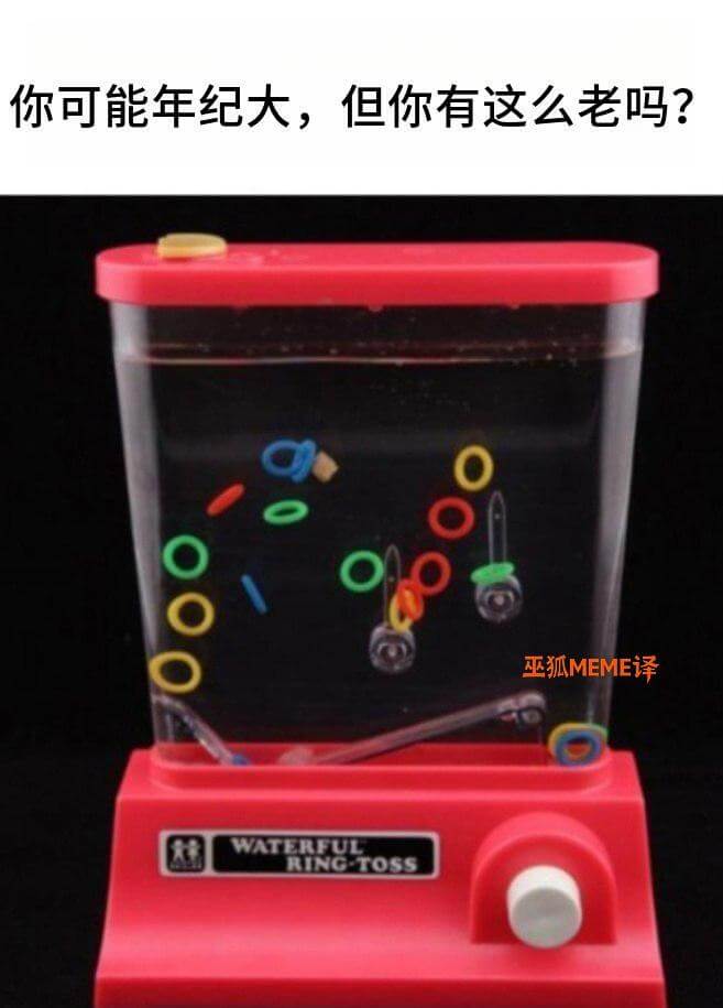 你可能年纪大，但你有这么老吗？巫狐MEME译WATERFUL