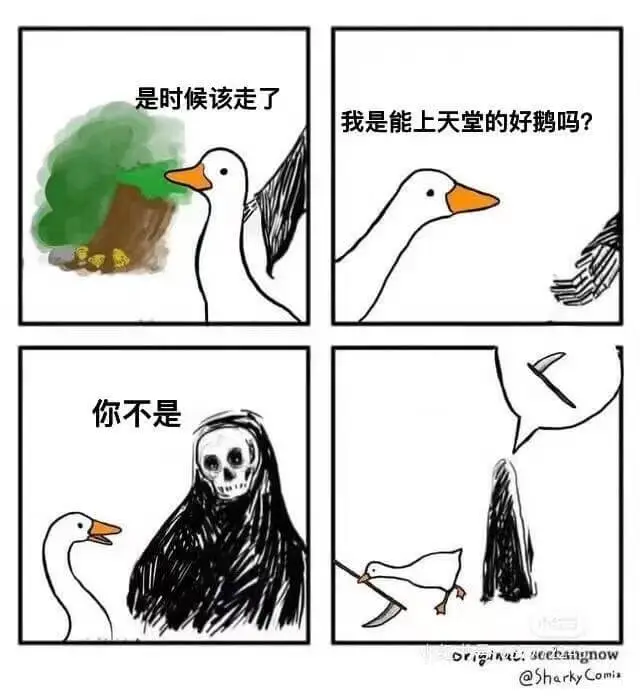 是时候该走了我是能上天堂的好鹅吗？你不是Originat:s