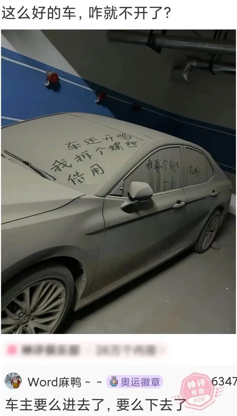 这么好的车，咋就不开了？我要个轮Word麻鸭奥运徽章6347