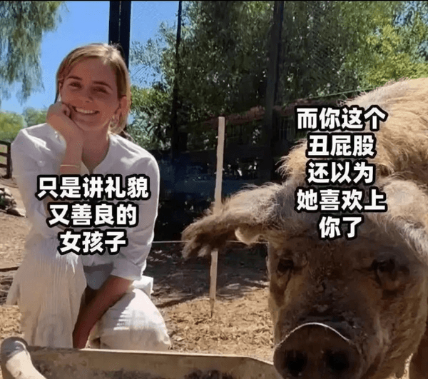 而你这个丑屁股还以为只是讲礼貌她喜欢上又善良的你了女孩子