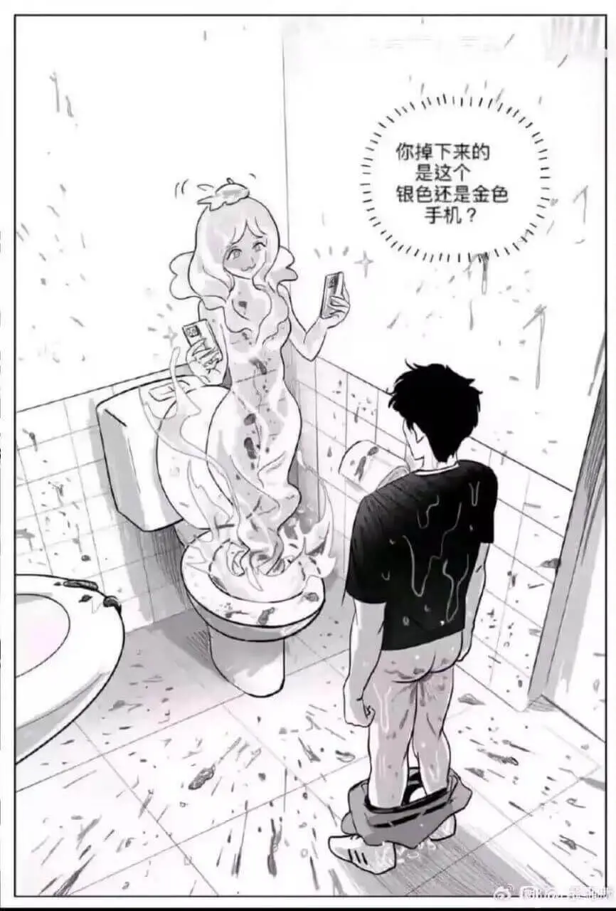你掉下来的是这个，银色还是金色手机？