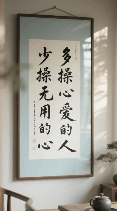 少操无用的心多操心爱的人