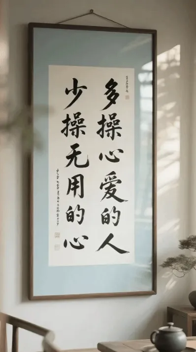 少操无用的心多操心爱的人