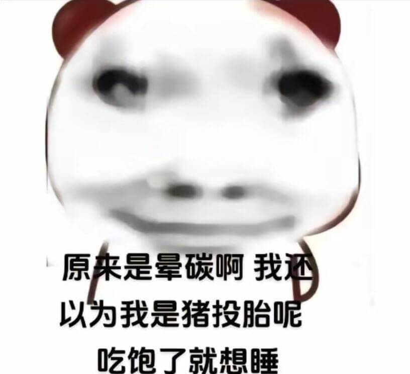 原来是晕碳啊我还以为我是猪投胎呢吃饱了就想睡