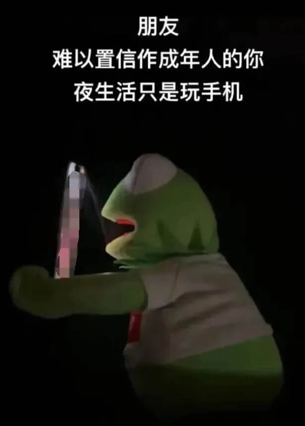 朋友难以置信作成年人的你夜生活只是玩手机