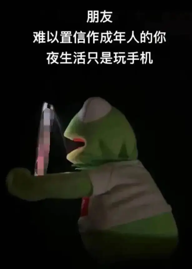 朋友难以置信作成年人的你夜生活只是玩手机