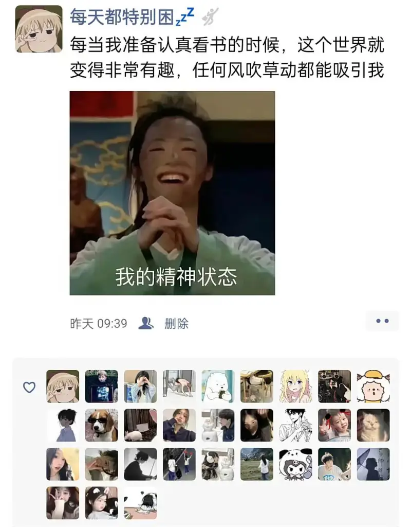 每天都特别困$z^{z^{Z}}$每当我准备认真看书的时候，