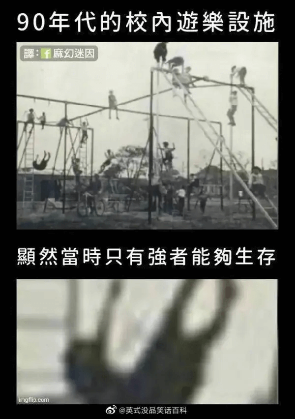 90年代的校内游乐设施晟：麻幻迷因然当时只有强者能生存ing