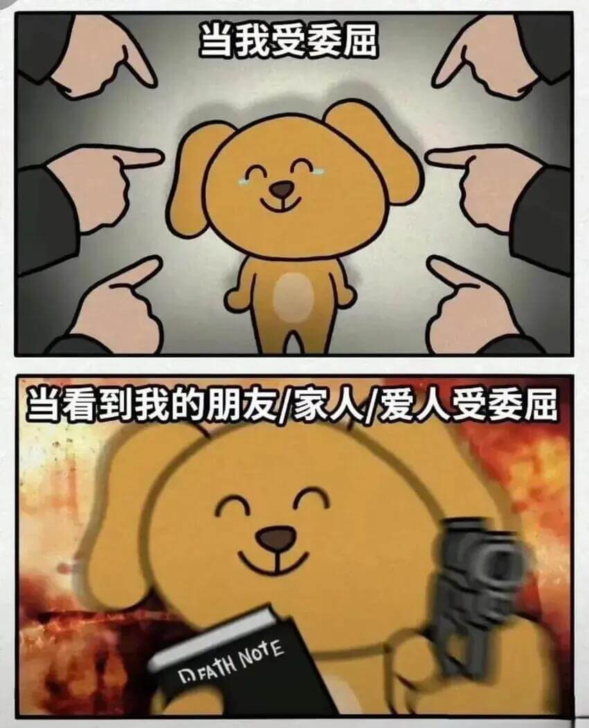 当我受委屈当看到我的朋友/家人/爱人受委屈DEATHNOTE