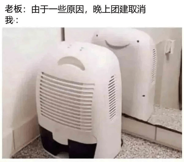 老板：由于一些原因，晚上团建取消。我：
