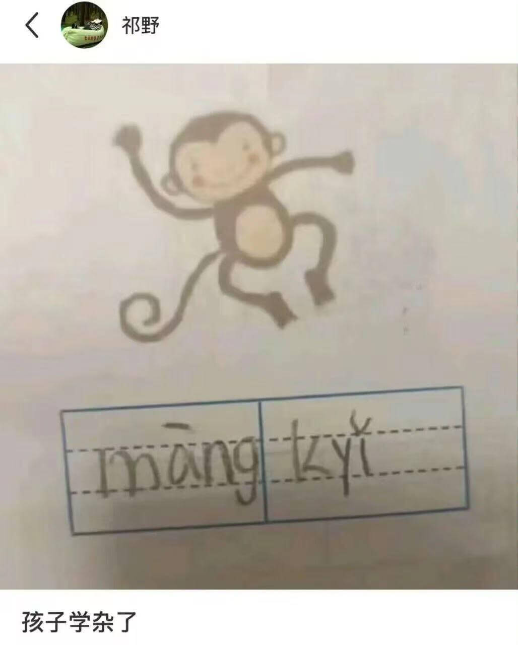 祁野kyiImong孩子学杂了