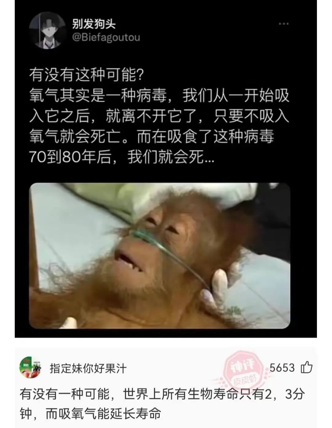 别发狗头@Biefagoutou有没有这种可能？氧气其实是一