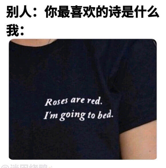 别人：你最喜欢的诗是什么我：Rosesarered.Imgo