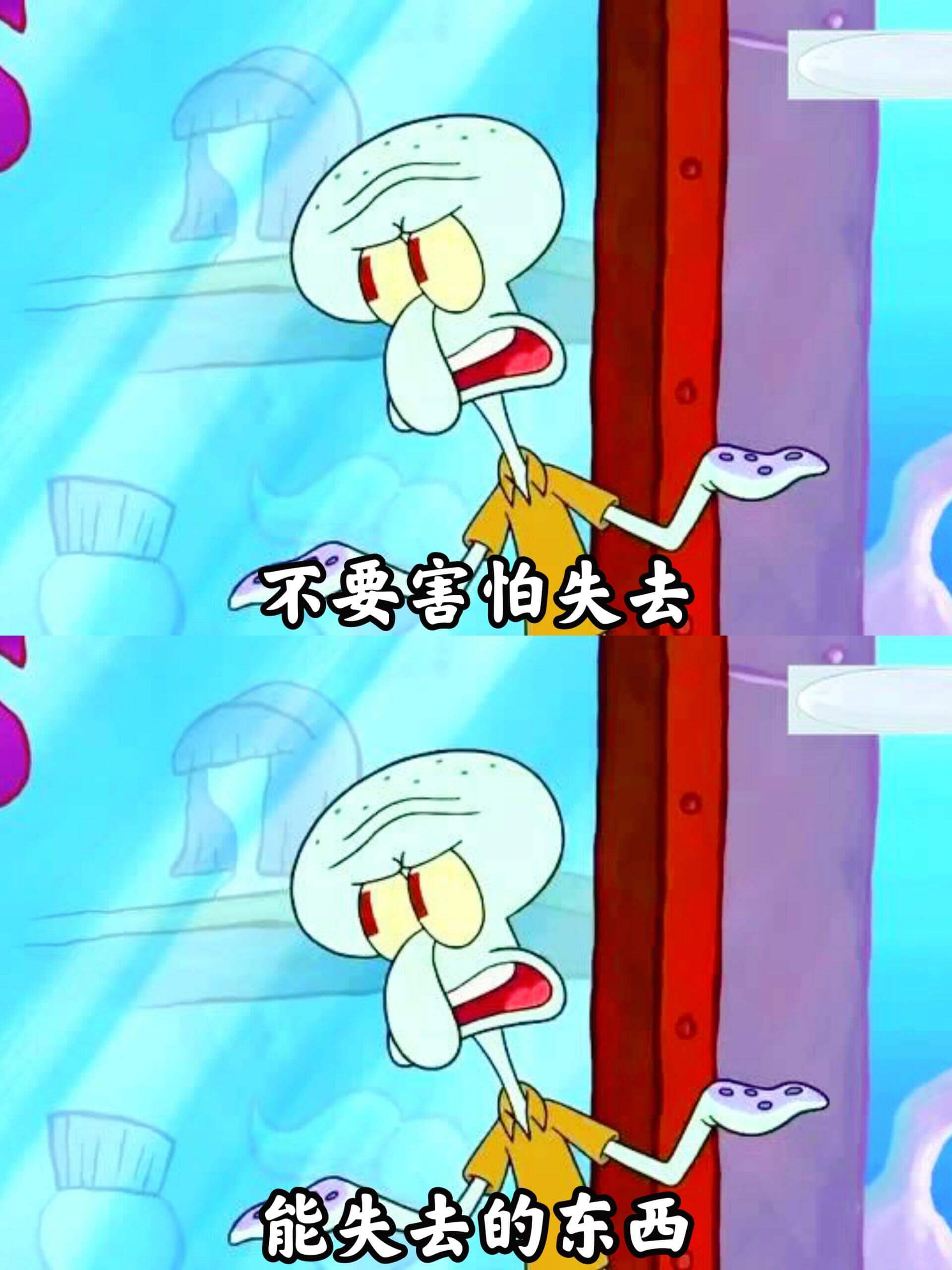 不要害怕失去，能失去的东西。