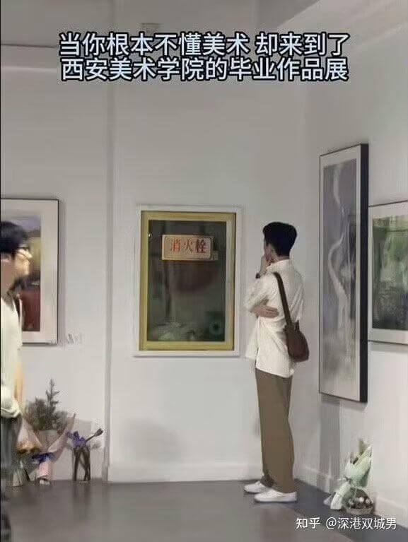 当你根本不懂美术却来到了西安美术学院的毕业作品展消火栓知乎@