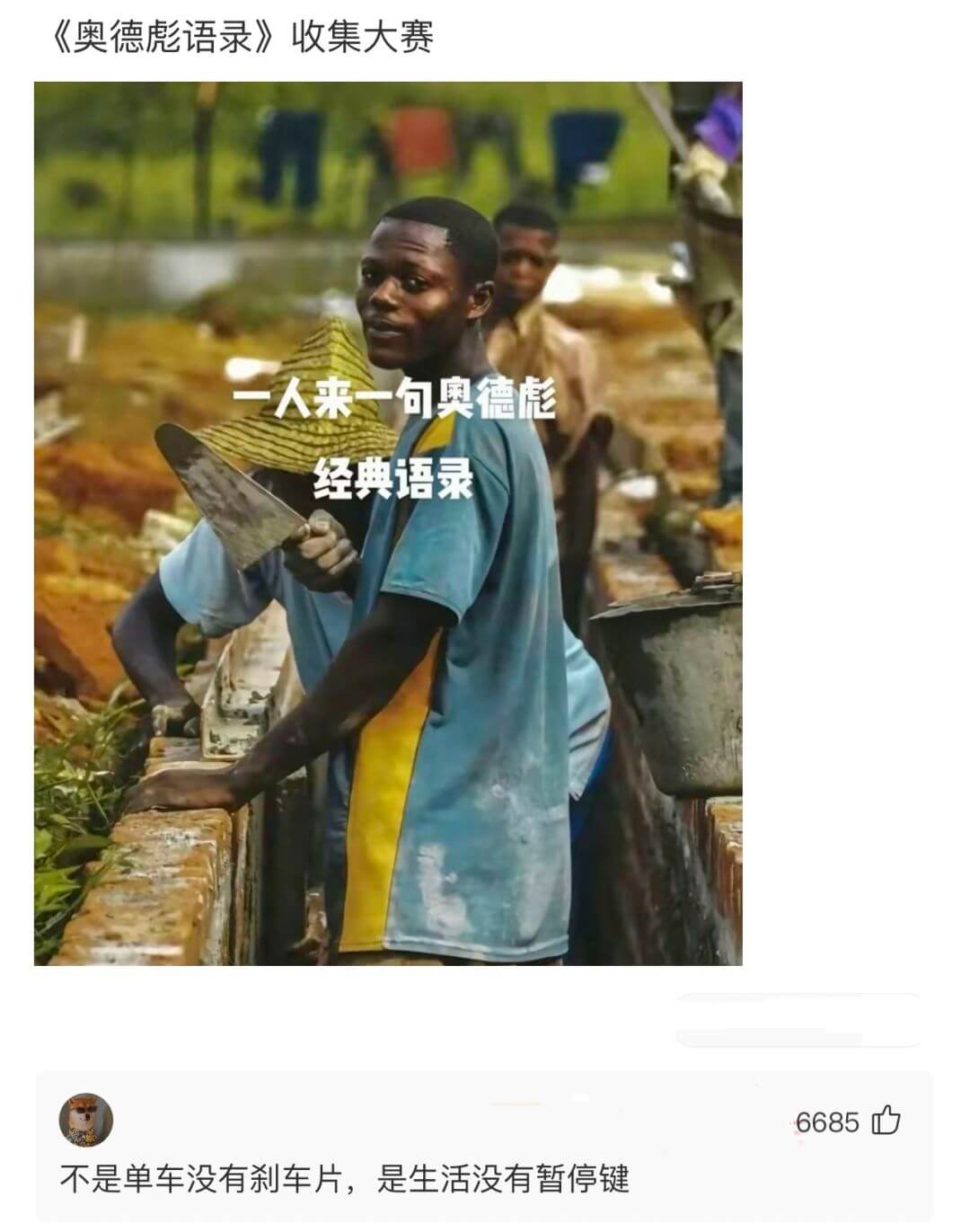 《奥德彪语录》收集大赛一人来一句奥德彪经典语录6685D不是