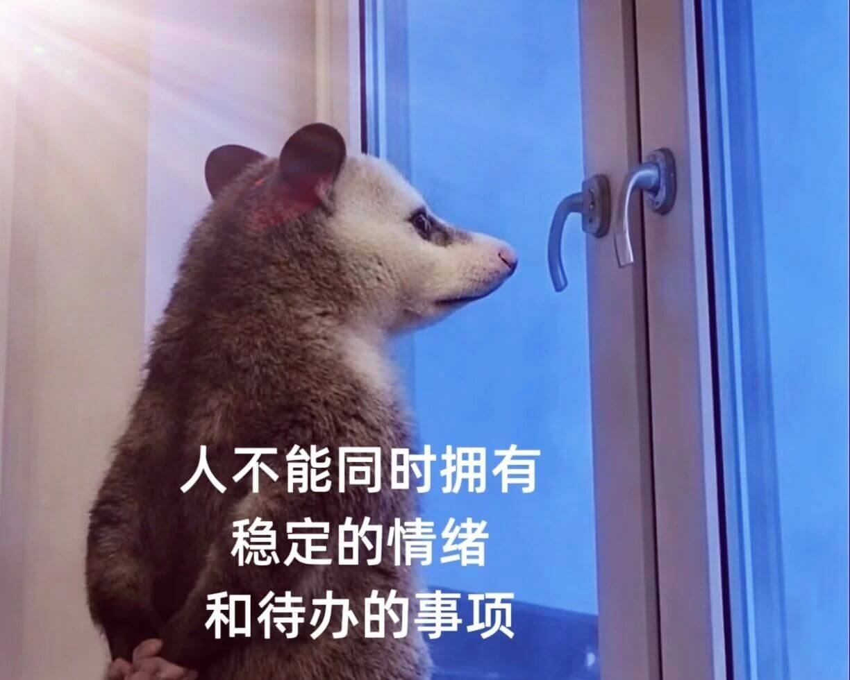 人不能同时拥有稳定的情绪和待办的事项
