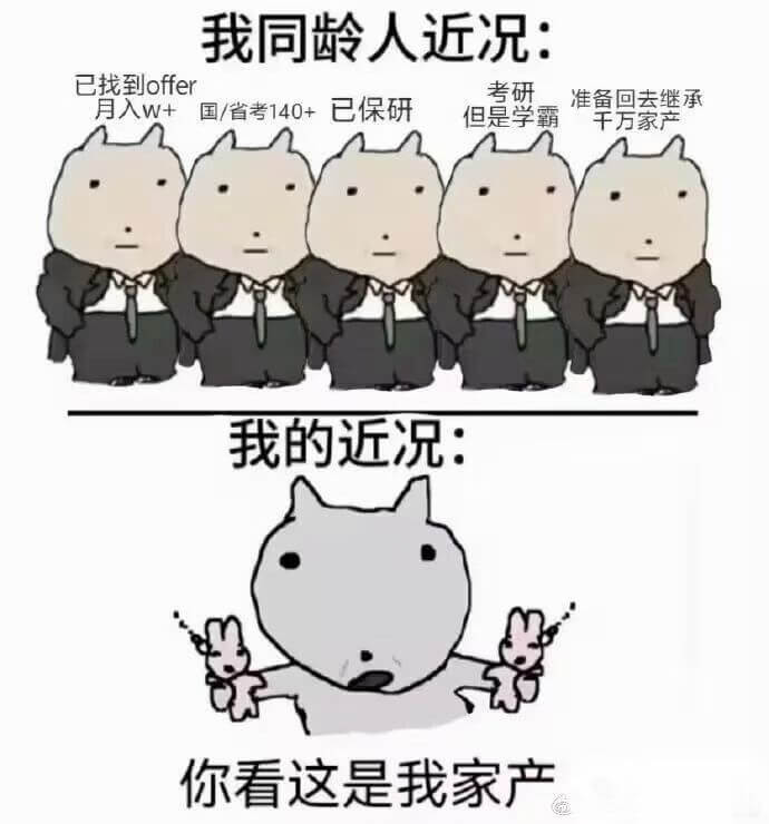 我同龄人近况:已找到offer、考研、月入W+、国/省考14