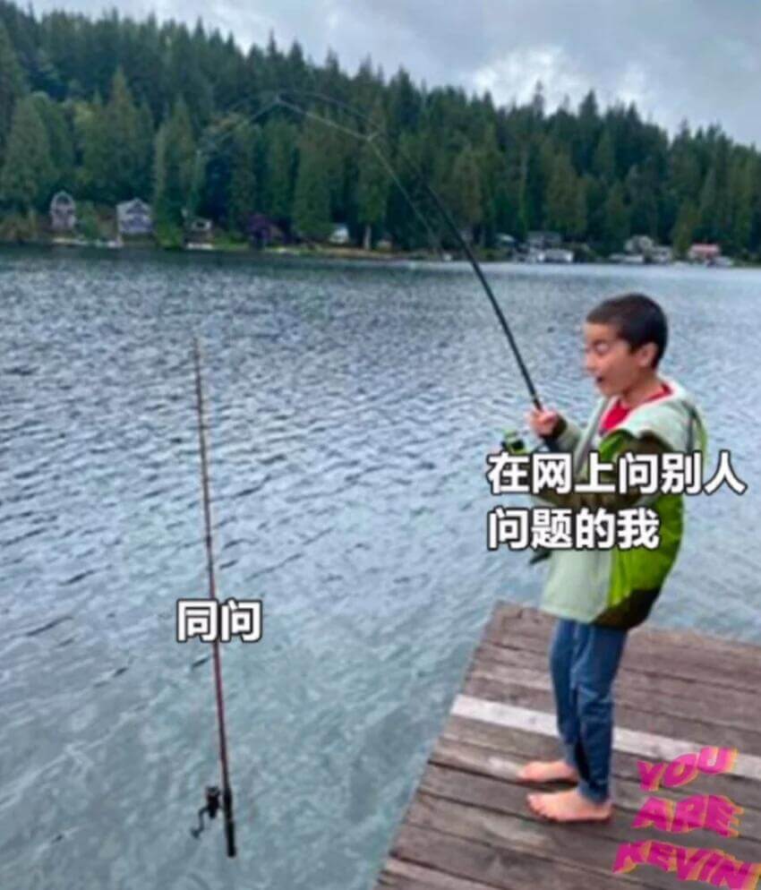 在网上问别人问题的我同问YOAREKEY