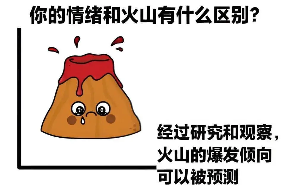 你的情绪和火山有什么区别？经过研究和观察，火山的爆发倾向可以