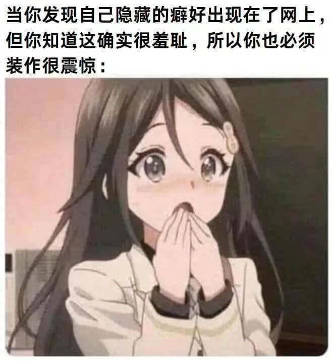 当你发现自己隐藏的癖好出现在了网上，但你知道这确实很羞耻，所