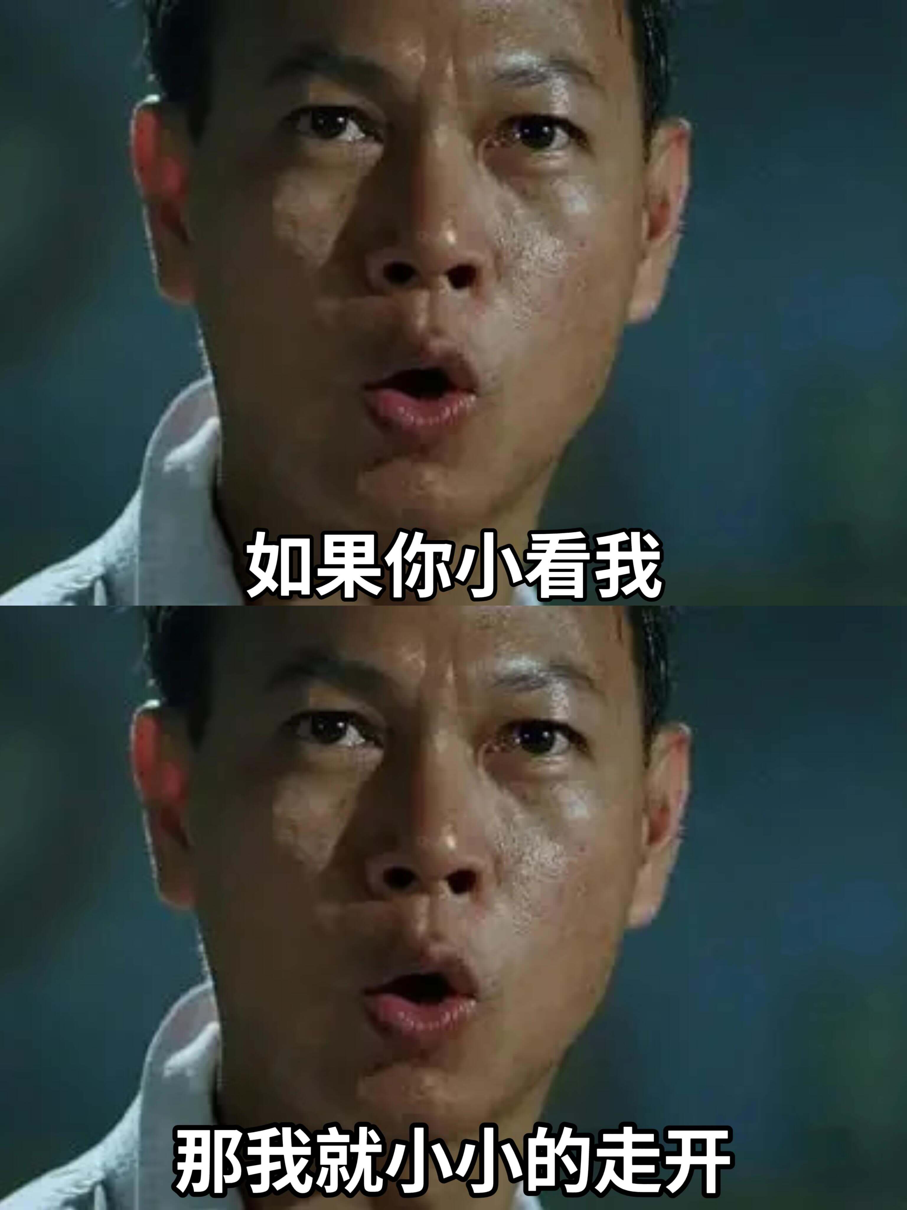 如果你小看我，那我就小小的走开。