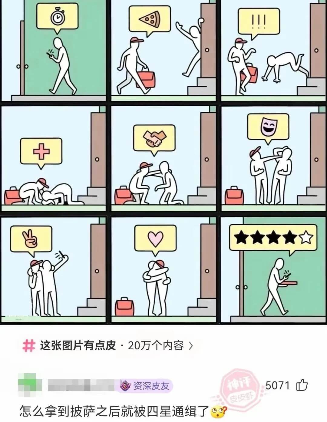 ★★★★★这张图片有点皮·20万个内容》资深皮友神评5071