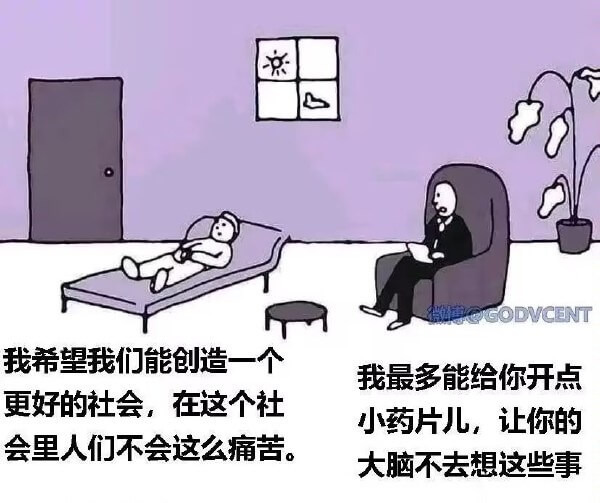 我希望我们能创造一个更好的社会，在这个社会里人们不会这么痛苦