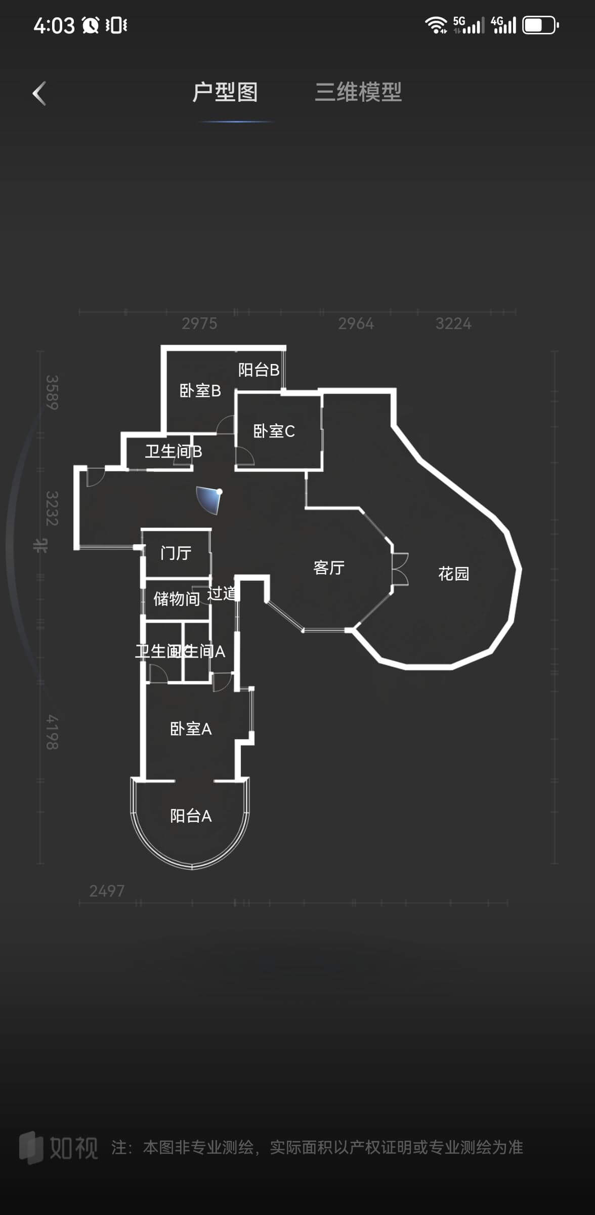 4:03005G4口户型图三维模型297529643224阳