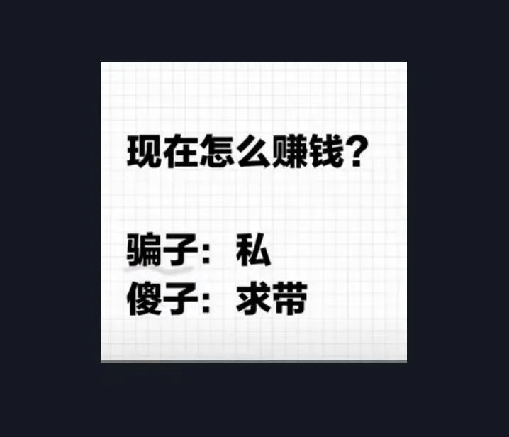 现在怎么赚钱？骗子：私傻子：求带