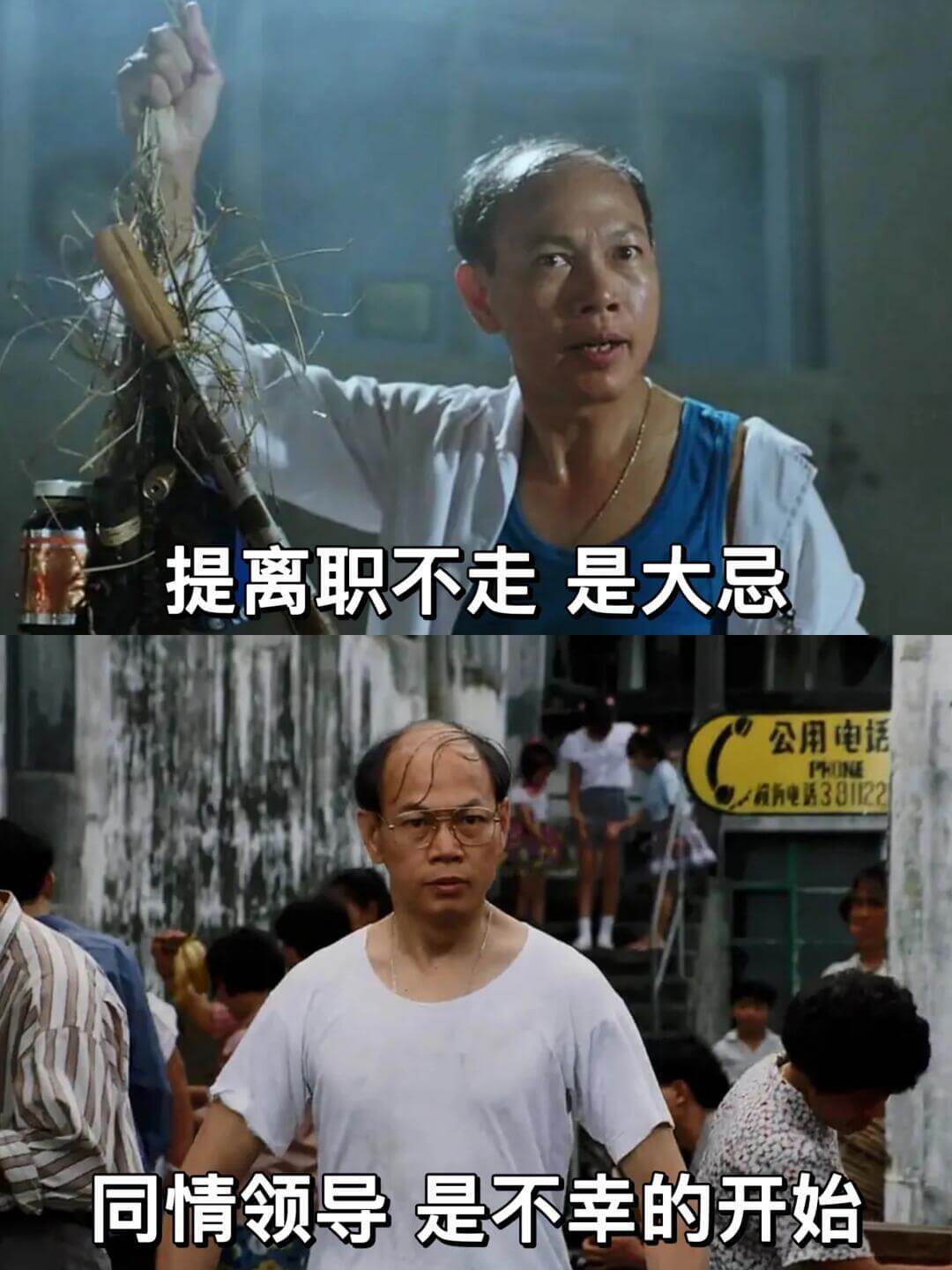 提离职不走是大忌。同情领导，是不幸的开始。