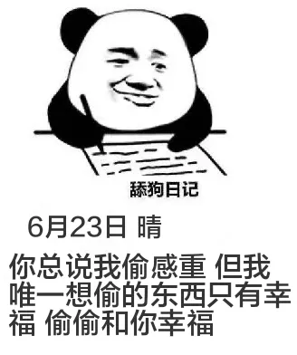 舔狗日记6月23日晴你总说我偷感重但我唯一想偷的东西只有幸福
