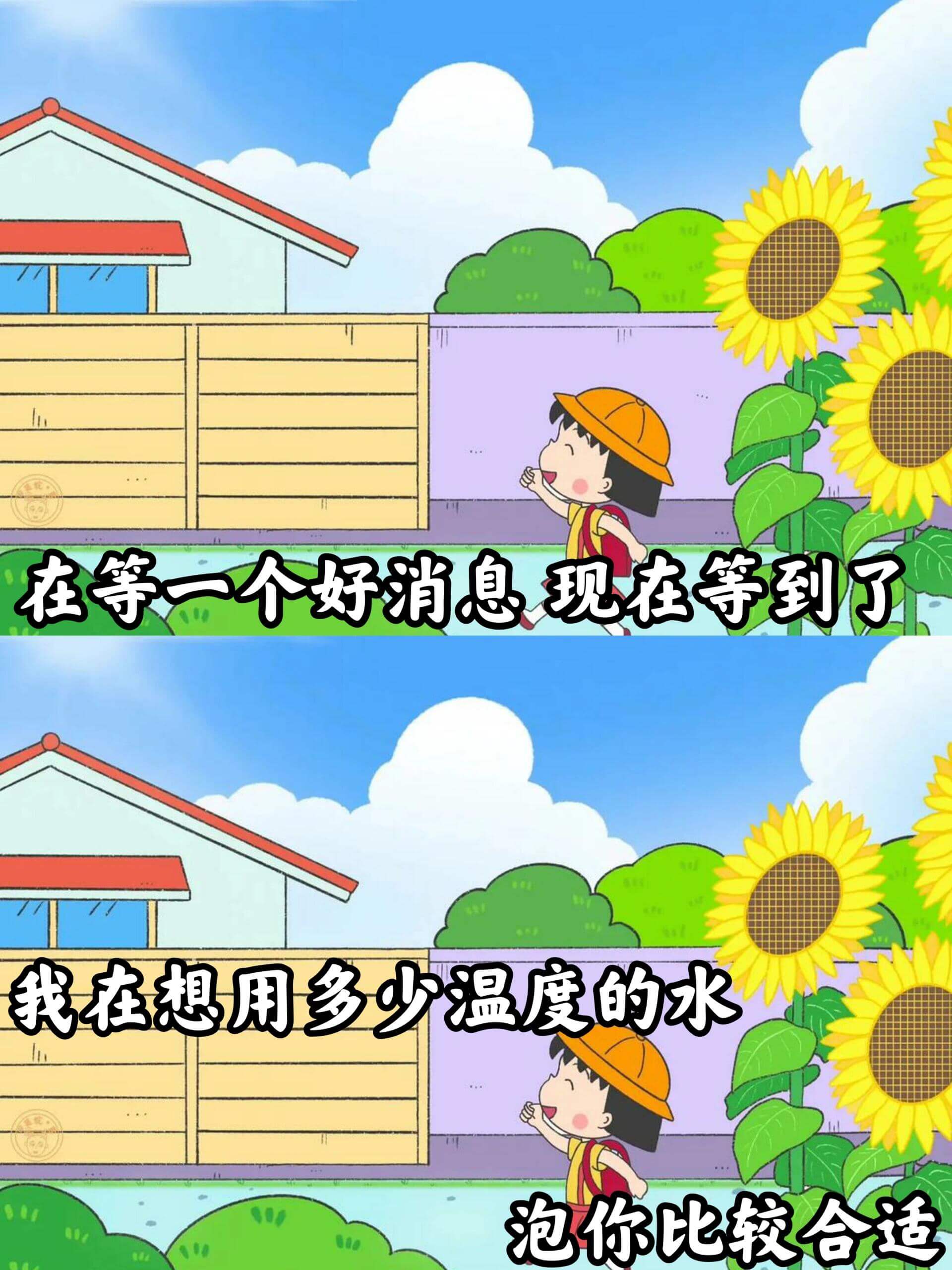 在等一个好消息，现在等到了。我在想用多少温度的水泡你比较合适