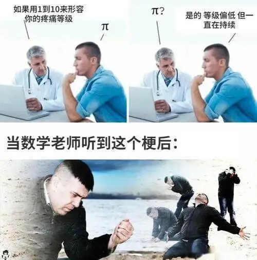 如果用1到10来形容你的疼痛等级π?是的等级偏低但一直在持续