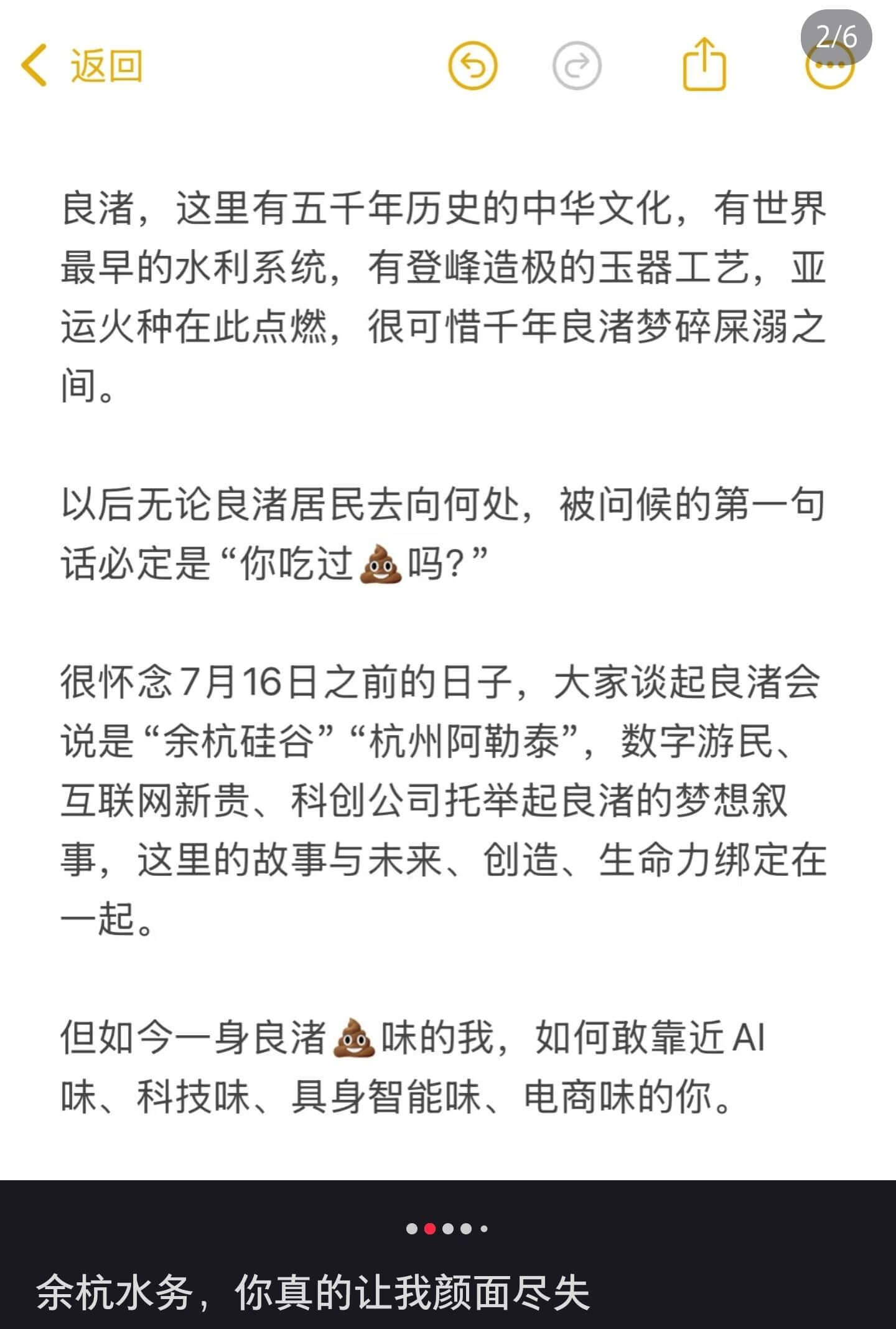 良渚，这里有五千年历史的中华文化，有世界最早的水利系统，有登