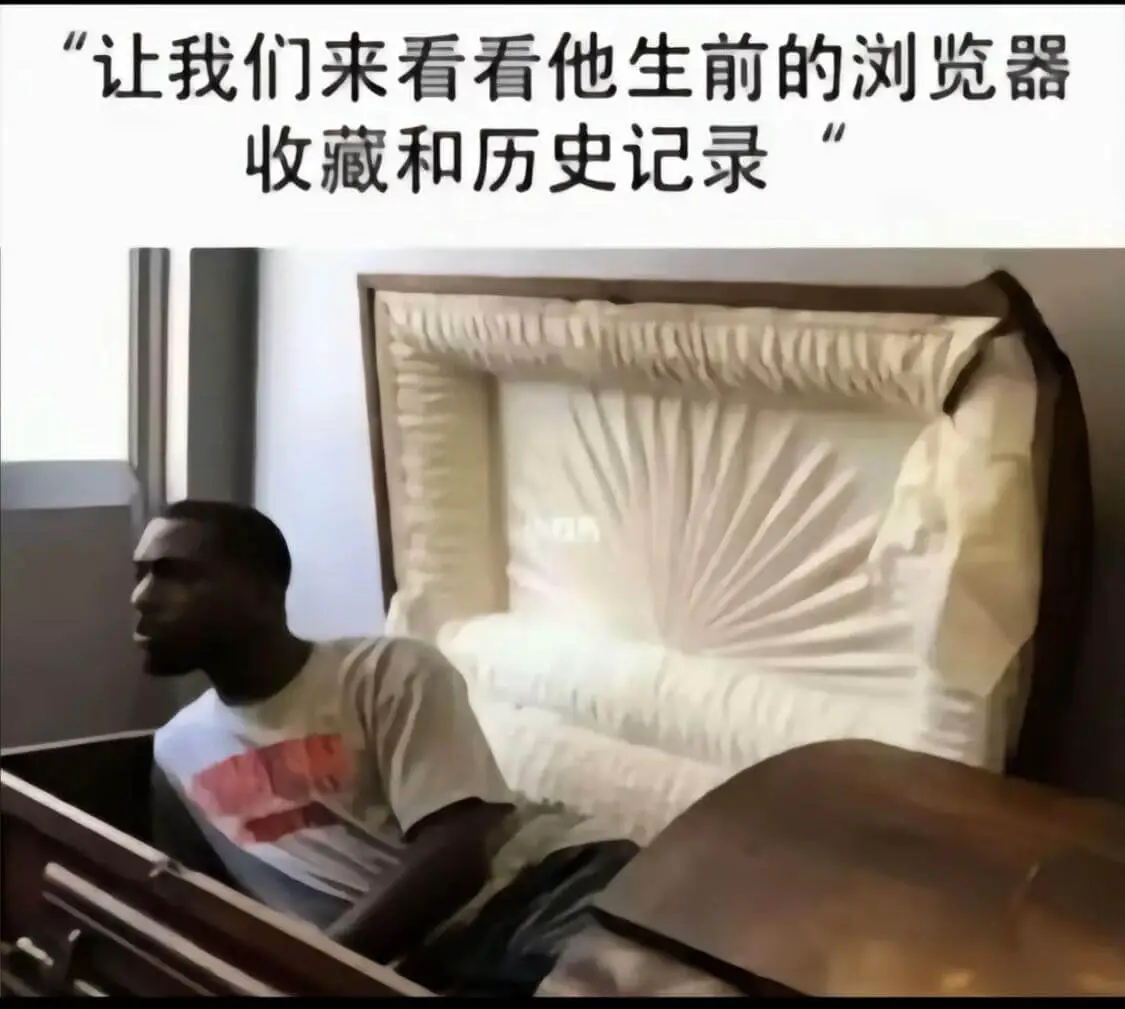 “让我们来看看他生前的浏览器收藏和历史记录